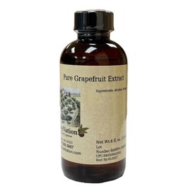 OliveNation Pure Grapefruit Extract - Tangy All Natural Culinary Grapefruit Flavoring Adds Bright Citrus Taste & Aroma to Baked Goods, Beverages, Cooking. Brewing (8.00oz)