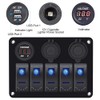 Garfour Garfour 5 Gang Marine Switch Panel - Waterproof Boat