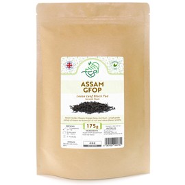 Assam GFOP Premium Loose Leaf Black Tea – Second Flush Golden Flowery Orange Pekoe (175g, Assam GFOP)