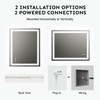 24x32 LED Bathroom Mirror with Lights – Anti-Fog, Dimmable, Backlit