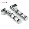 Bravedog Motorcycle Highway Foot Pegs Rest Black 25-32mm Engine Guard