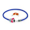 Legami - Bicycle lock with key, tiger motif, polyester exterior,