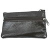 YEHMAN Genuine Cowhide Leather Flat Purse for Trouser and Jacket