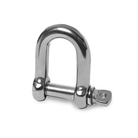 HEAVYTOOL Shackle Straight Short Shape 6 mm Stainless Steel V4A AISI 316 (Pack of 5) Round Shackle Swivel Shackle