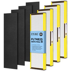 FFAC 4 Pack FLT4825 HEPA Filter B Replacement Compatible with AC4825 AC4825E AC4300 AC4800 AC4900 AC4850, 4 True HEPA & 4 Activated Carbon Pre-filters