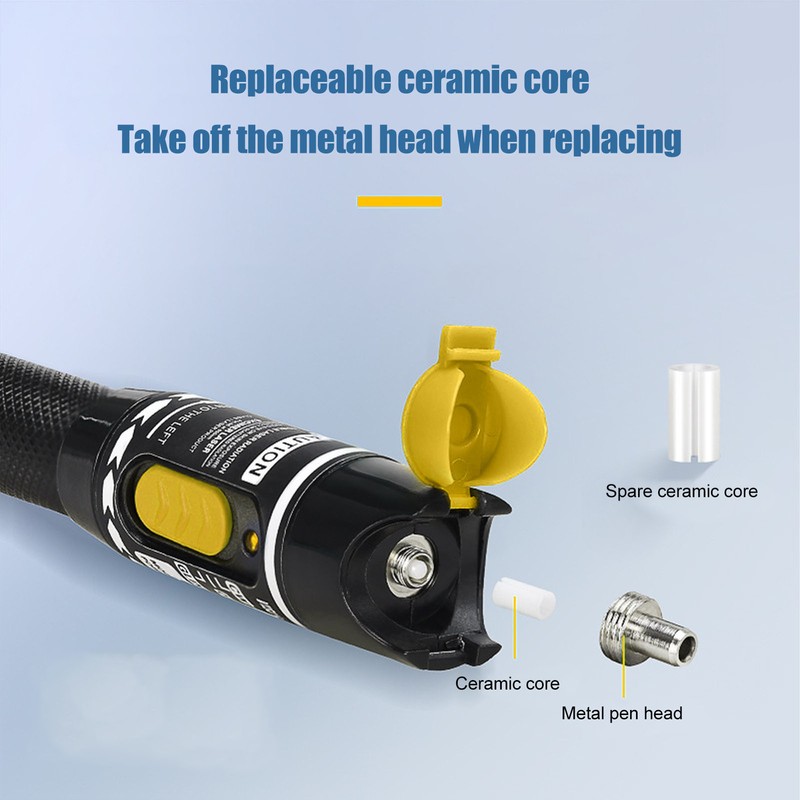 50KM 50mW Fiber Optic Visual Fault Locator Aluminum Alloy VFL