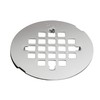 Oatey 42005 4-1/4-in Round Snap-Tite Strainer, Stainless Steel