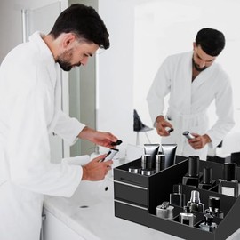 Mens Organizer,Cologne Organizer for Men,Perfume Organizer,Cologne Stand,Perfume Stand,Organizador de Perfumes,Bathroom Countertop Storage,Shelf for Bathroom Counter,Easter Gifts for Men