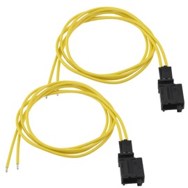 The Lord of the Tools Pack of 2 2-Pin Male Wiring Harness Connector Replacement 1J0973119 3B0972712 Compatible with VW 2-Pin Plug Car Accessories 60 cm
