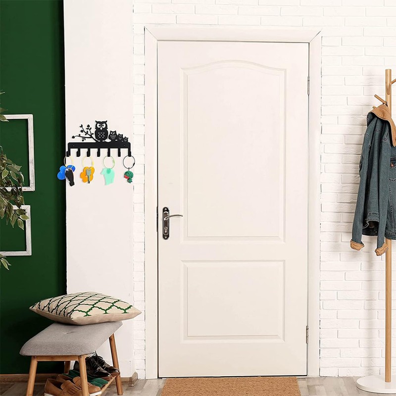 ABOOFAN Owl Design Heavy Duty Wall Mounted Coat Rack with