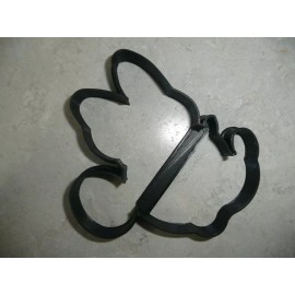 AJT SIDE FACING MINNIE MOUSE FACE OUTLINE CARTOON COOKIE CUTTER USA PR4186
