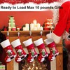 KAHEIGN 5Pcs Christmas Stocking Holders, 5 Styles Snowflake Reindeer Snowman