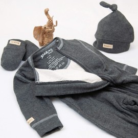 Juddlies - Newborn Hat - Charcoal Grey Fleck - 0-4 months - - Baby, Infant, Unisex - Cotton | Playsuit | Nursery | Accessory | Soft | Care | Safe | Sleep | Bedtime | Cozy | Travel | Secure | Crib | Stroller | Cloth | Breatheable