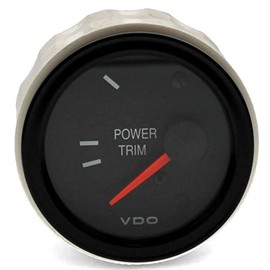 Boat Power Trim Gauge 382-151 | Vision OMC 2 Inch Black