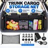 Car Trunk Cargo Net Organizer for Groceries & Luggage –