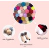 Pack of 10 8 cm Pompoms Faux Fur Rabbit Fur