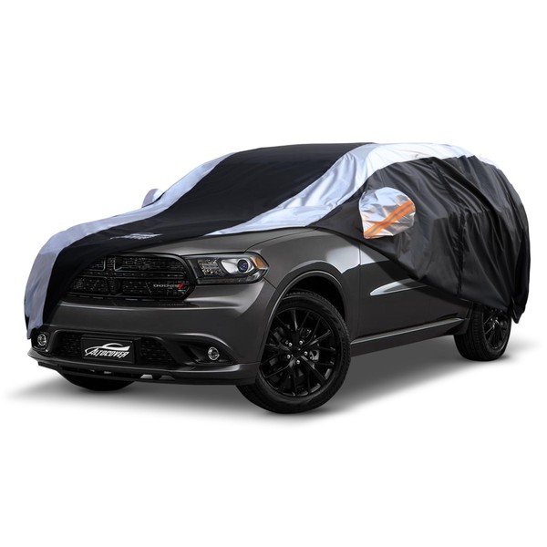 Dodge Durango Car Cover Waterproof All Weather with Silver Strip