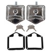 TJHSM 2 Trailer Door La-tch Folding T-Handle Lock Stainless Steel
