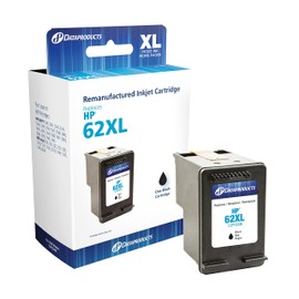 Dataproducts Brand Remanufactured High Yield Ink Cartridge Replacement for HP 62XL (C2P05AN) | Black
