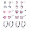 Kakonia 8 Pairs of Earrings Girls Children 316L Stainless Steel