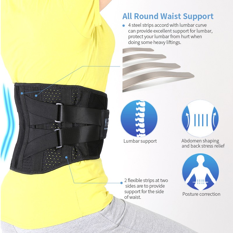 Posture Therapy Lumbar Brace Belt Lower Back Brace with Support