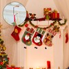 4PCS Christmas Stocking Holders Hangers Hooks for Fireplace Mantel Hooks