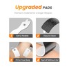 10-Pack TENS Unit Replacement Pads, Rectangular Snap TENS Electrode Pads