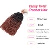 8 Inch Yanky Twist Crochet Hair Pre-Twist Braiding Hair 5