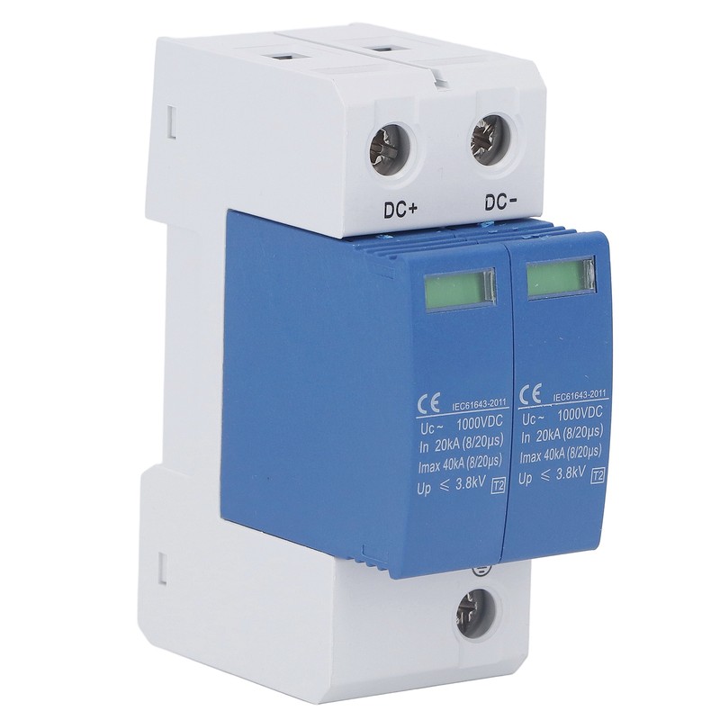 Surge Protective Device SPD Photovoltaic Breaker Protector DC1000V 40KA Blue