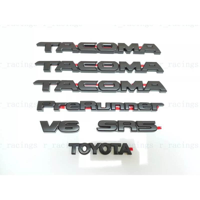 SPEED 7PCS Kit Overlay Blackout Fit For Tacoma Prerunner V6