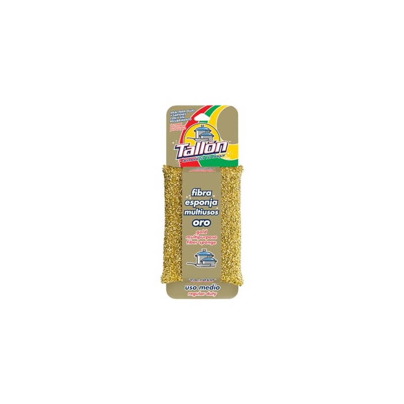 TALLÓN Fibra Esponja Multiusos para Cocina Paquete de 6 Piezas