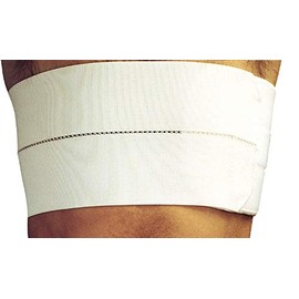MANIFATTURA BERNINA Sana 55113 Post-Operative Elastic Chest Support Rib Bandage Adjustable Chest Strap with Velcro Fastening, White