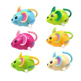 STOBOK 6 Pieces Baby Wind-Up Toy Wind-Up Mouse Wind Up Figure Clock Movement Toy Birthday Children Cat Toy