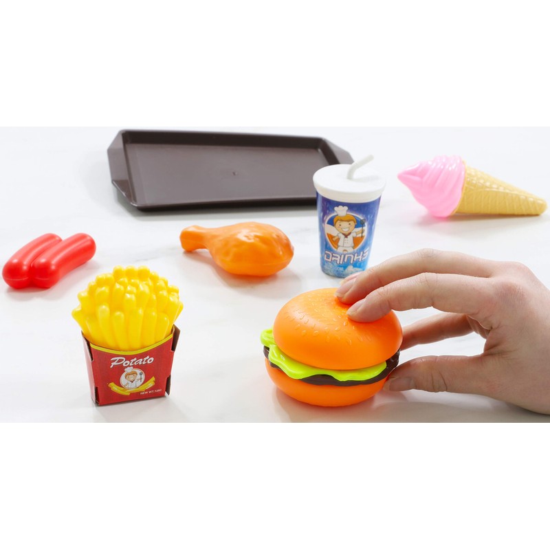 Toyland® 16 Piece Fast Food Playset - Pretend You're Eating