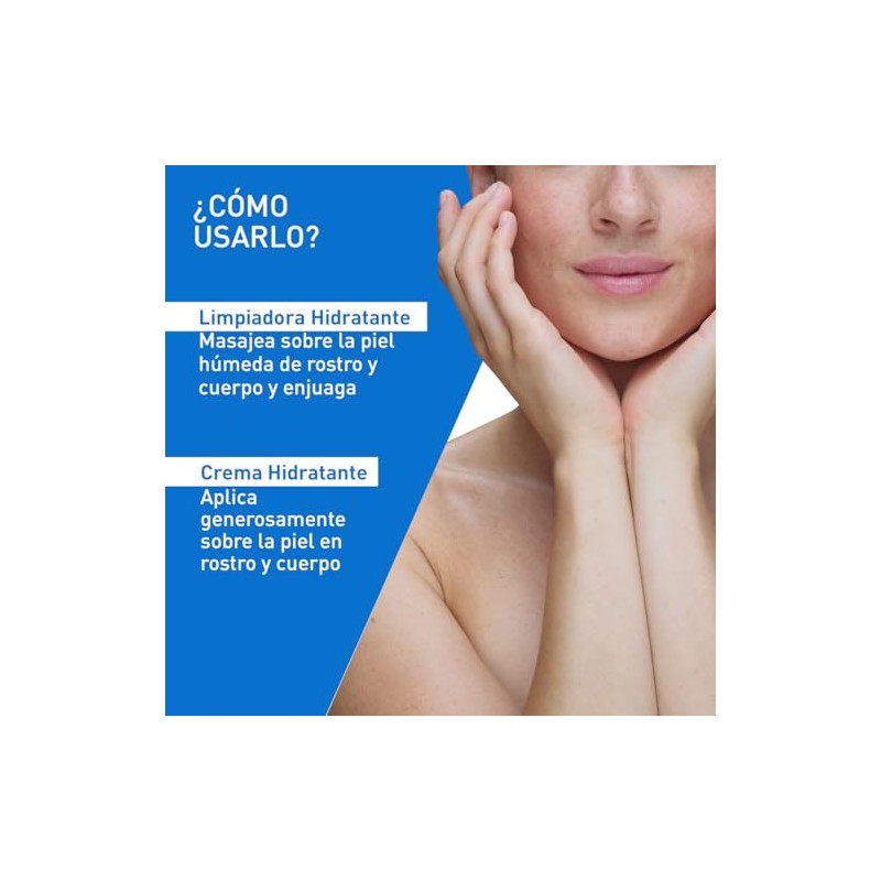 CeraVe rutina corporal piel seca: Limpia + hidrata