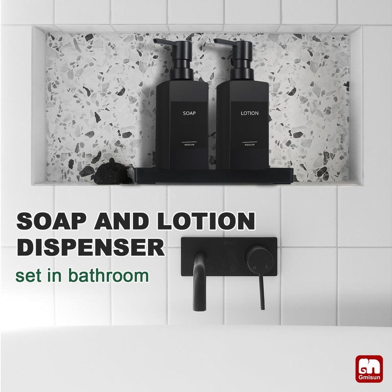 GMISUN Kitchen Soap Dispenser Set, Hand and Dish Soap Dispensers,