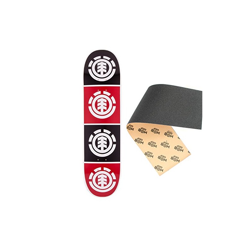 Element Skateboard Deck Team Quadrant 8.0 Mob Black Grip