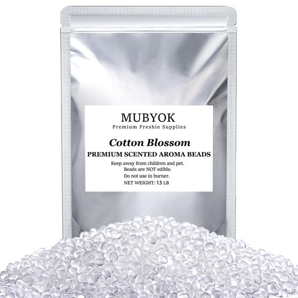 MUBYOK 1.5LB Cotton Blossom Premium Scented Aroma Beads for Making