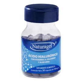Naturagel Ácido Hialuronico, Aloe Vera Y Vitaminas 30cap Sabor Sin Sabor