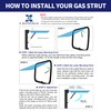X AUTOHAUX Gas Spring General Purpose Damper Extension Length 11.8
