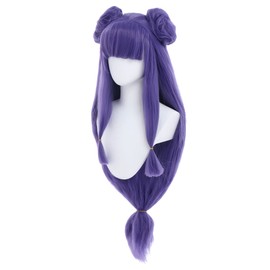 Miccostumes Anime Cosplay Wig, Long, Bangs, Twin Tails, Natural, Small Facial Effect, Cute, For Parties, Events