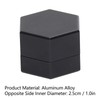 Mini Portable Billiard Chalk Box, Hexagonal Pool Cue Chalk Holder
