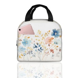 Lunch Bag, Cold Insulated, Japanese Pattern, Floral Pattern, Cute, Bento Bag, Insulated, Waterproof, Leak Proof, Large Capacity, Large Capacity, Bento Bag, Handbag, Kids, Men's, Women's, Tote Bag