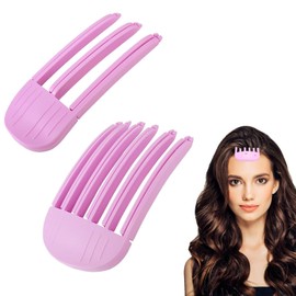 Volume Clip for Hairline, Pack of 2 Hair Volume Roller Clips, Volume Clips Hair, Fixed Forehead Hair Pin for Long and Short Hair, for Long and Short Hair, Traceless Hair Clip