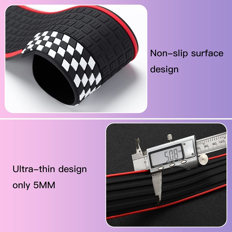 GZRUICA Rear Bumper Protector Guard Trunk Rubber Protection Strip Rubber