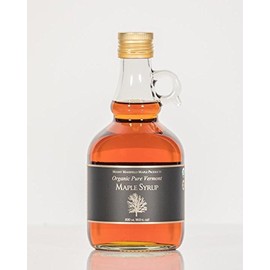 Mansfield Maple Certified Organic Pure Vermont Maple Syrup Dark Robust (Vermont B), 500ml Glass Bottle