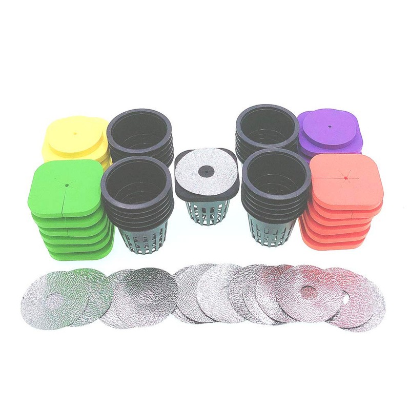 HORTIPOTS 2-Layered Clone Collars w 2 in Net Pots &