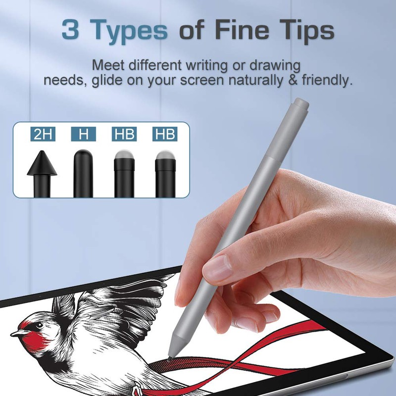 MoKo Pen Tips for Surface Pen Set of 4 (HB/HB/2H/H),