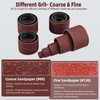 FreeTec 25-Piece Sanding Sleeves Sanding Rollers for Drill, 80 120
