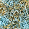Acoeitl 5.3 OZ Blue & Gold Crinkle Paper Filler Shredded